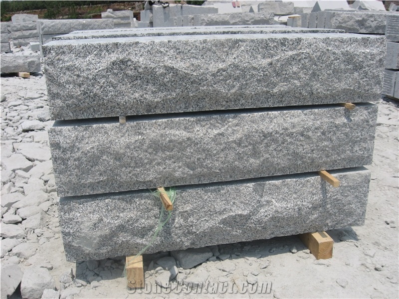 Grey Granite Big Stone for Wall, G341 Grey Granite Mushroom Stone