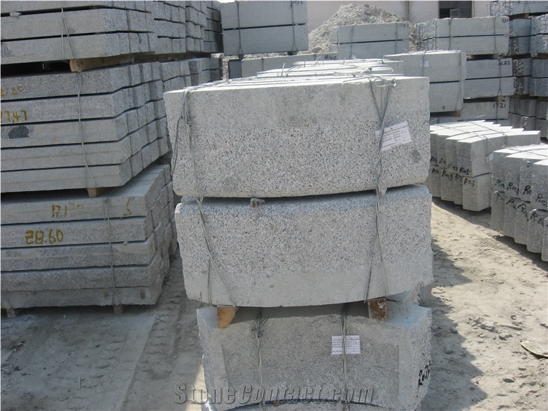 Handwork Curved Kerb,Curved Kerb by Hand, G341 Grey Granite Kerbs