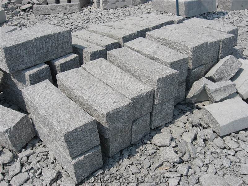 Handwork Rough Granite Curbstone, G341 Grey Granite Curbstone