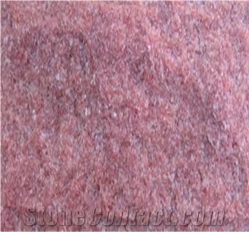 Peach Red Quartzite Mushroom Stone