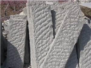 Red Bush Hammered Granite Fence, G354 Red Granite Fence