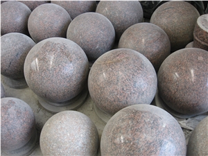 Red Granite Stone Ball,G352 Red Granite Fountain Ball
