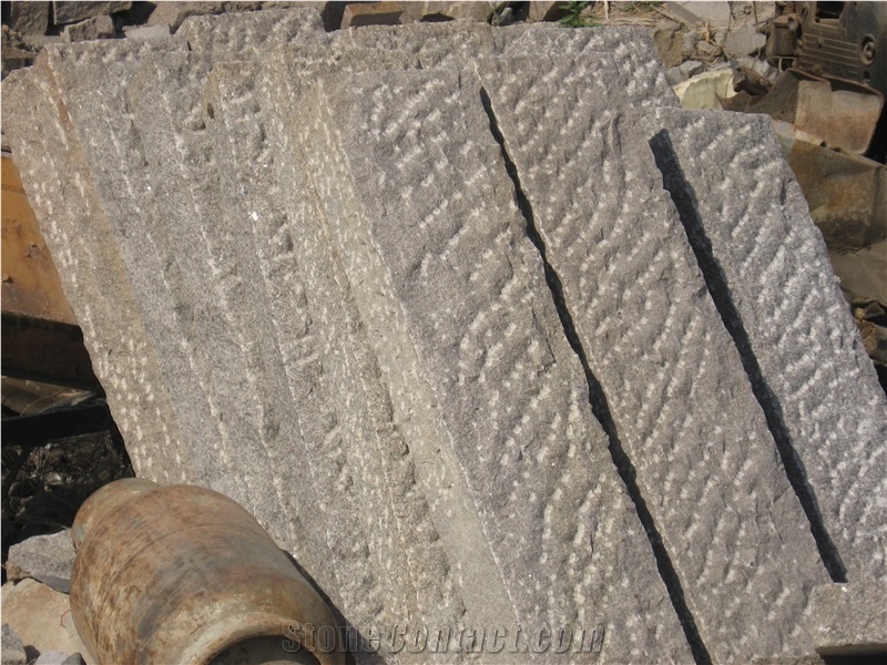 Red Granite Stone Fence, G354 Pink Granite Fence