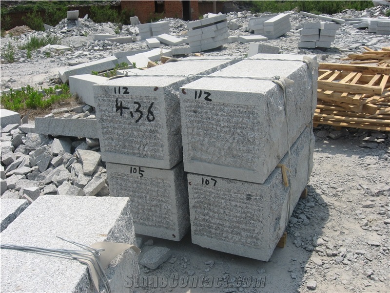 Retaining Wall Stone, G341 Grey Granite Wall