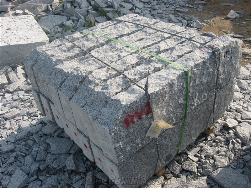 Rv4 Rv2 Granite Kerbstone for Sweden Market, G341 Grey Granite Kerbs