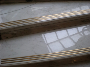 Eastern White Marble, Oriental White Marble Stairs & Steps