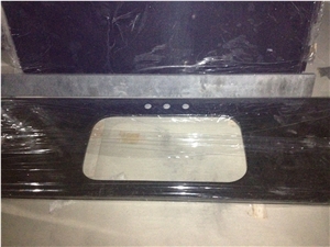Black Pearl Granite Vanity Top/Bathroom Counterops/ Custom Vanities / Bath Tops