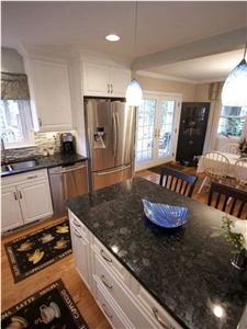 Blue Granite Countertops, Volga Blue Granite Kitchen Countertop,Volga Blue Extra Dark Kitchen Island Tops