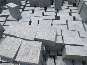 Shandong Dark Grey Granite Cube Stone,Cobble Stone