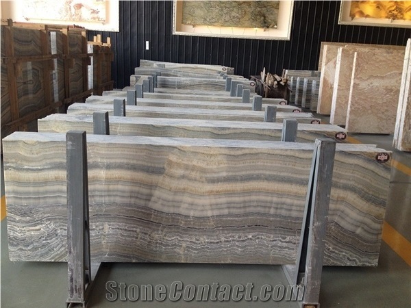 Gray Onyx Slabs & Tiles, China Grey Onyx Slabs & Tiles