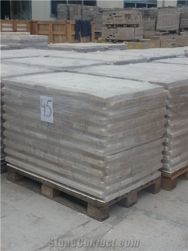 Tumbled Travertine Tiles, Armenia Beige Travertine
