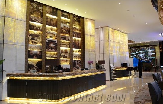Bauhinia Onyx Tiles,China Beige Light Onyx Slabs & Tiles,Onyx Wall Tiles,Onyx Covering,Onyx Stone Flooring