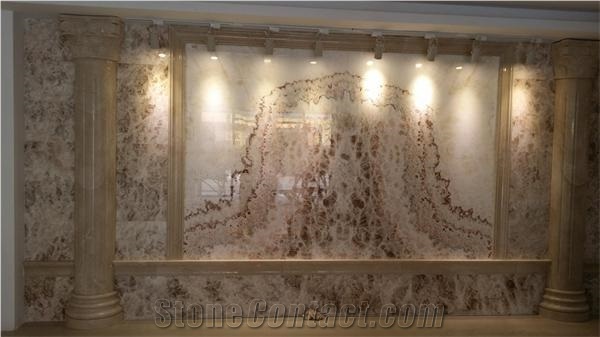 Lotus Onyx Book Match Tiles,Myanmar Beige White Onyx Slabs & Tiles,Onyx Wall Tiles,Onyx Covering,Onyx Stone Flooring