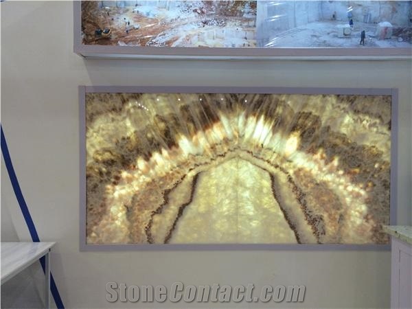 Lotus Onyx Book Match Tiles,Myanmar Beige White Onyx Slabs & Tiles,Onyx Wall Tiles,Onyx Covering,Onyx Stone Flooring