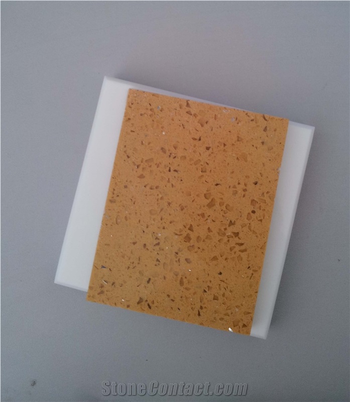 Orange Sparkle Quartz Stone