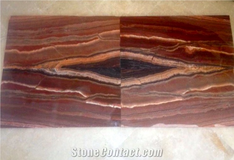 Cardinal Red Onyx Blocks, Mexico Red Onyx