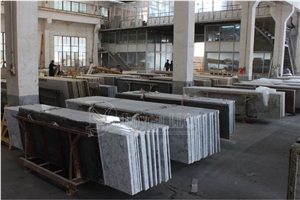 Arabescato Corchia Marble Prefab Kitchen Countertops with Laminated Flat Edges Polished