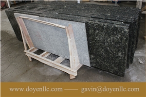 Chinese Butterfly Green Granite Kitchen Counter Tops Project