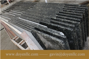 Chinese Butterfly Green Granite Kitchen Counter Tops Project