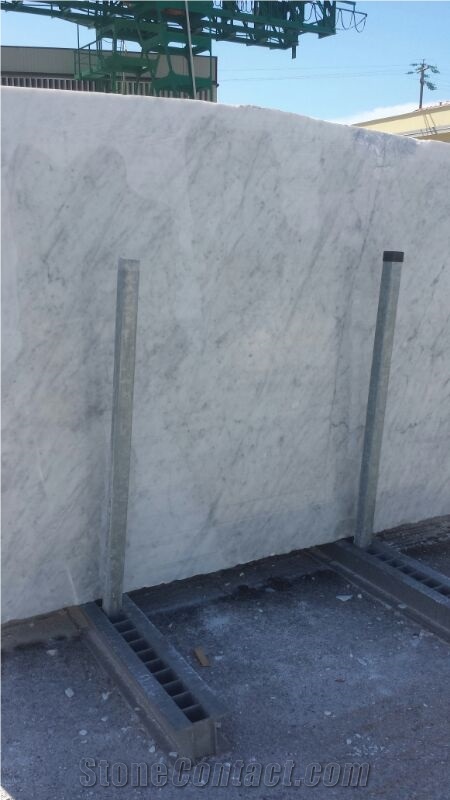 Bianco Carrara Cd Marble, Italy White Marble Block