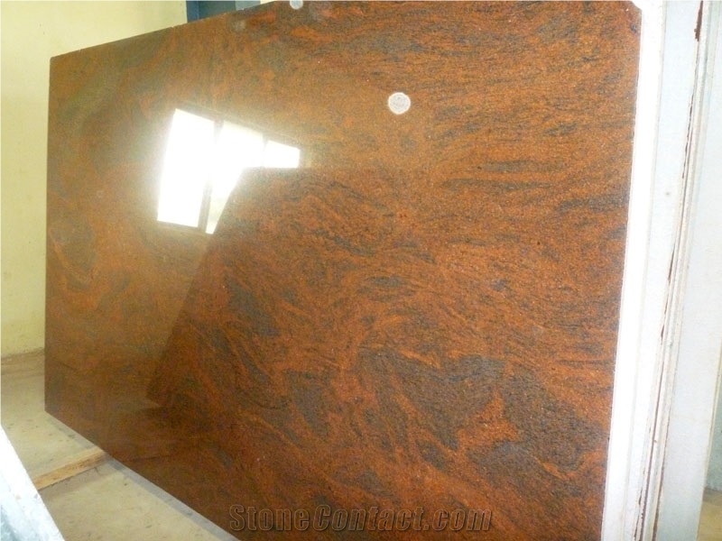 Red Multy Granite Slabs & Tiles, Multicolor Red Granite