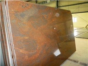 Red Multy Granite Slabs & Tiles, Multicolor Red Granite