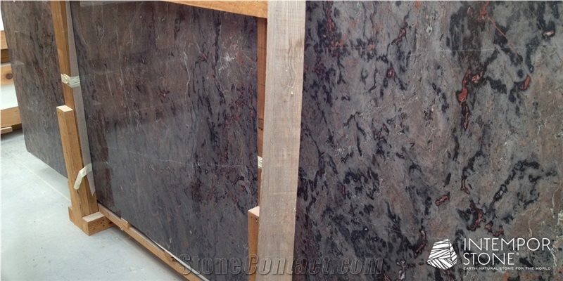 Bois Jourdan Marble Slabs & Tiles, France Brown Marble