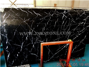 China Marquina Black Marble Slabs & Tiles