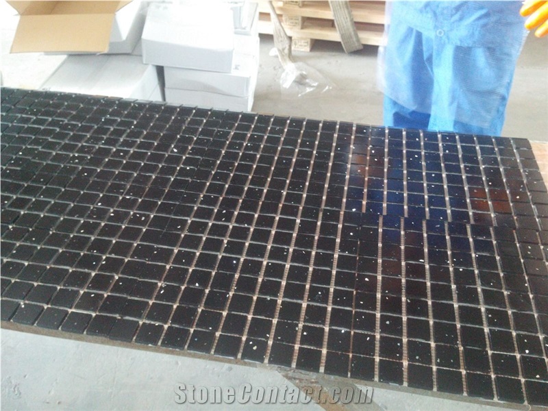 Black Mirrors Quartz Mosaic-6mm