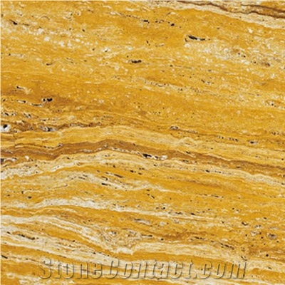 T112 Gold Travertine Slabs & Tiles, Turkey Yellow Travertine