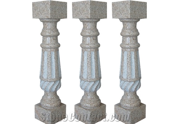 Wellest Beige Granite Baluster,Balustrade&Railings,G682 Sunset Yellow Light Rusty,Model No.Gb013