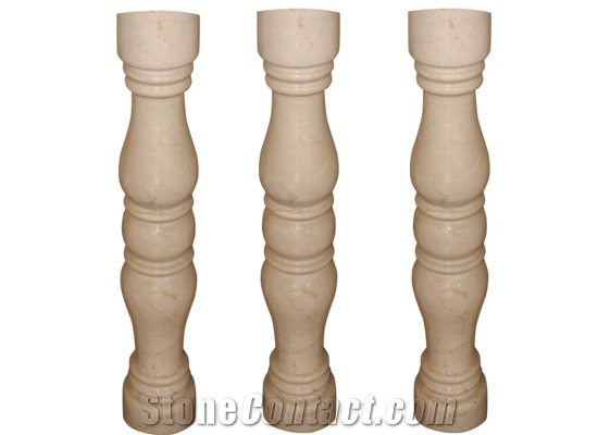 Wellest Beige Marble Baluster,Balustrade&Railings,Model No. Mb007