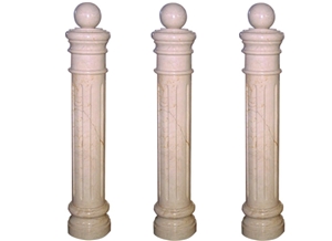 Wellest Beige Marble Baluster,Balustrade&Railings,Model No. Mb018