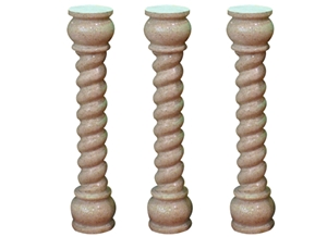 Wellest Beige Marble Baluster,Balustrade&Railings,Model No. Mb023