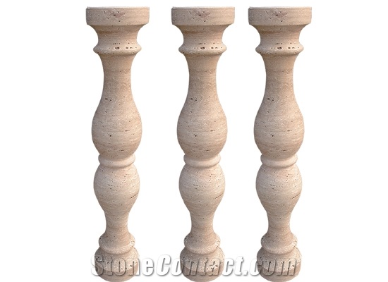 Wellest Beige Travertine Baluster,Balustrade&Railings,Model No. Mb002
