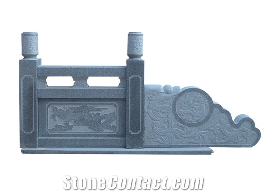 Wellest Black & Dark Grey Granite Baluster,Balustrade&Railings,G654 Sesame Black Granite,Model No.Gb034