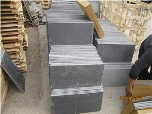 Wellest Black Slate Natural Finish Floor Tile,China Black Colour Slate,St-018n
