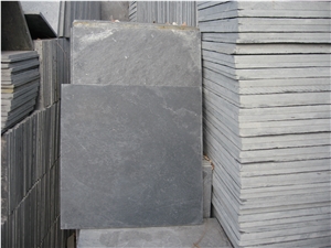 Wellest Black Slate Natural Finish Floor Tile, China Black Colour Slate,St-018n