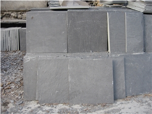 Wellest Black Slate Natural Finish Floor Tile, China Black Colour Slate,St-018n