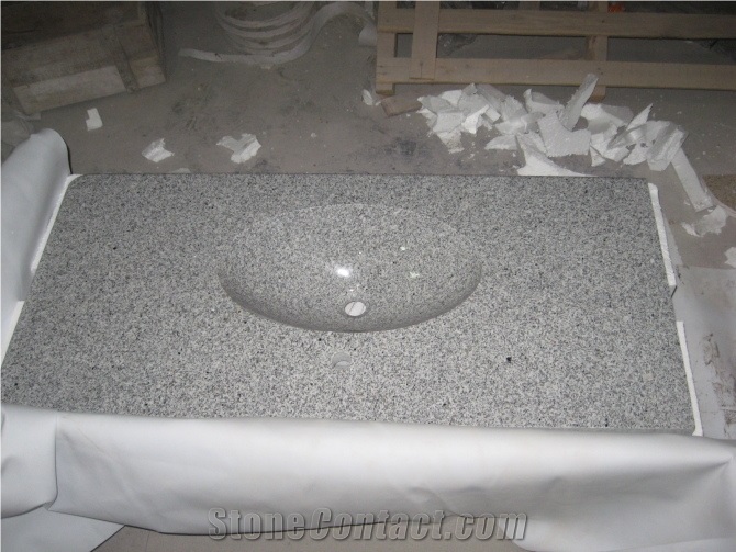 Wellest China Rose Beta,Luner Pearl,Grey Granite Vanity Top,Countertop, Bath Top,Natrual Stone
