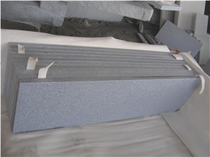 Wellest G603 China Rosa Beta,Padang Light Grey, Luner Pearl Granite Step,Eased Edge, with Antislip, Polished,China Grey Granite,Natural Stone