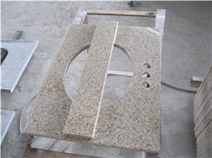 Wellest G682 Sunset Yellow,Rusty Gold Granite Vanity Top,Countertop, Natural Stone
