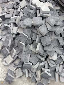 Wellest G684 Fortune Black Granite Paving Cube Stone,Saw Cut Edge,Natural Finish
