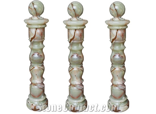 Wellest Green Jade Baluster,Green Onyx Balustrade&Railings,China Jade Baluster,Model No.Jb007