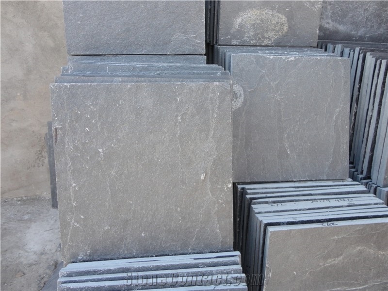 Wellest Grey Slate Natural Finish Floor Tile, China Grey Colour Slate,St-007n