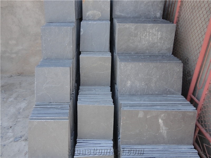 Wellest Grey Slate Natural Finish Floor Tile, China Grey Colour Slate,St-007n