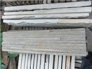 Wellest Grey Slate Splited Culture Stone, Ledge Stone,Stacked Stone, Wall Cladding Tile ,For Water Flow,Grey Slate Sl-007l