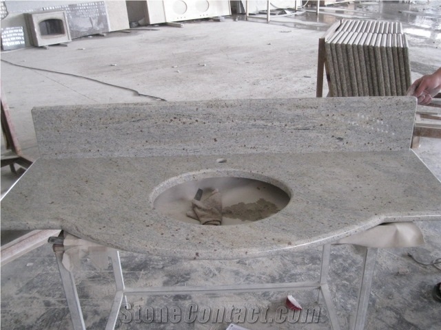 Wellest Kashmir White Granite Vanity Top,Countertop, Bath Top,Natural Stone
