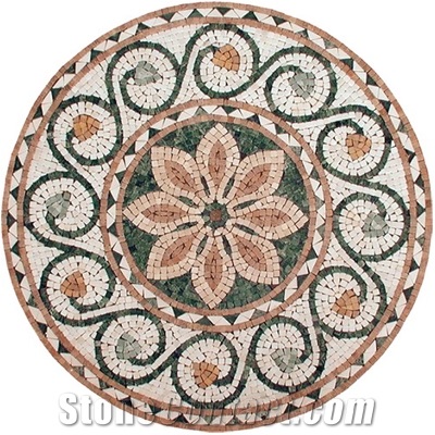 Wellest Marble Mosaic Medallion,Stone Pattern,Customized,Model No. Mm031 Marble Medallions