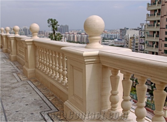 Wellest Moca Cream Limestone Baluster,Balustrade&Railings,Model No. Mb030